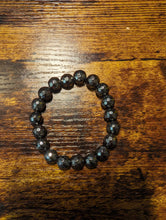Load image into Gallery viewer, Gunmetal faceted hematite - Beaded Bracelet