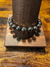 Load image into Gallery viewer, Gunmetal faceted hematite - Beaded Bracelet