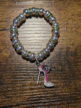 Load image into Gallery viewer, Pink & Green Diva - Beaded Bracelet
