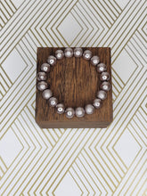 Load image into Gallery viewer, Textured Pewter - Beaded Bracelet