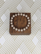Load image into Gallery viewer, Pewter Pearl - Beaded Bracelet