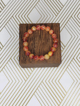 Load image into Gallery viewer, Yellow Fire Sim. Jade - Beaded Bracelet