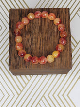 Load image into Gallery viewer, Yellow Fire Sim. Jade - Beaded Bracelet