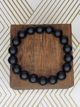 Load image into Gallery viewer, Matte Black (12mm) - Beaded Bracelet