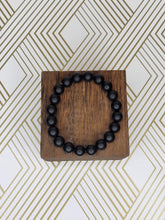 Load image into Gallery viewer, Matte Black - Beaded Bracelet