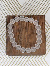 Load image into Gallery viewer, Frosted Clear - Beaded Bracelet