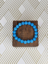 Load image into Gallery viewer, Aqua Abstract - Beaded Bracelet