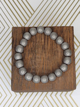 Load image into Gallery viewer, Matte Silver Hematite - Beaded Bracelet