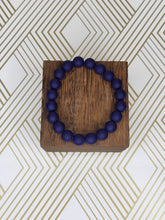 Load image into Gallery viewer, Matte Blue- Beaded Bracelet