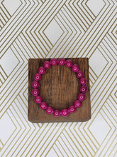 Load image into Gallery viewer, Magenta  - Beaded Bracelet