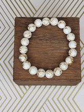Load image into Gallery viewer, Gold Script (various colors) - Beaded Bracelet