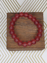 Load image into Gallery viewer, Frosted Red - Beaded Bracelet
