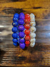 Load image into Gallery viewer, Gold Script (various colors) - Beaded Bracelet