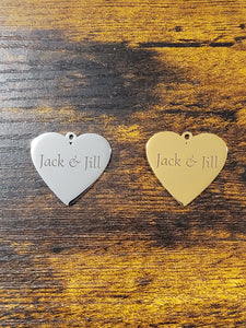 Jack & Jill Heart - Charm