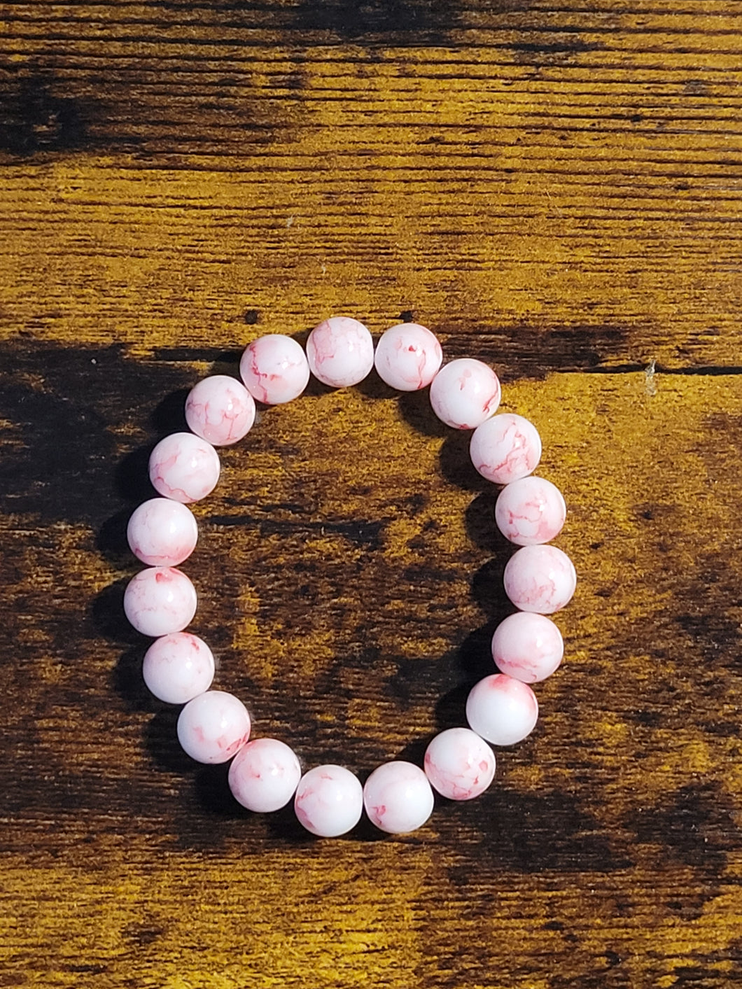 Pink Smoke - Beaded Bracelet