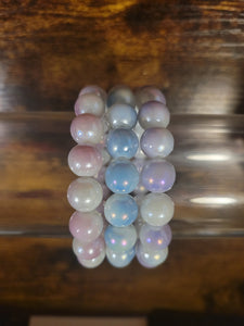 Always be my baby (pink, blue, lilac) - Beaded Bracelet