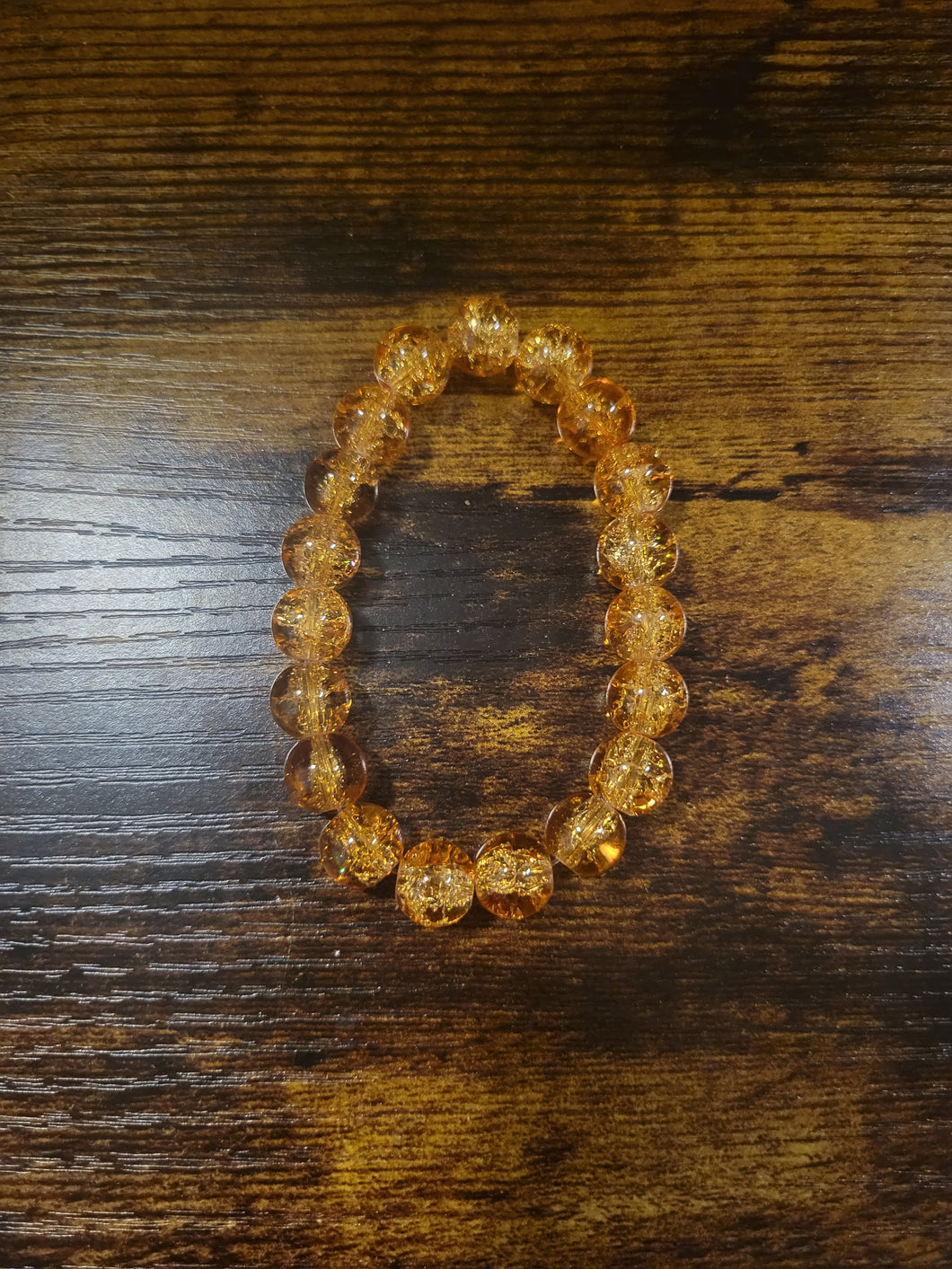 Orange Sparkler - Beaded Bracelet