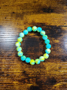 Neon Waters - Beaded Bracelet