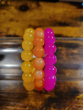 Load image into Gallery viewer, Jelly Bean (Yellow, Orange, Hot Pink) - Beaded Bracelet
