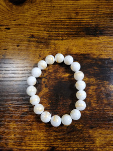 White Hot (Silver or Gold) - Beaded Bracelet