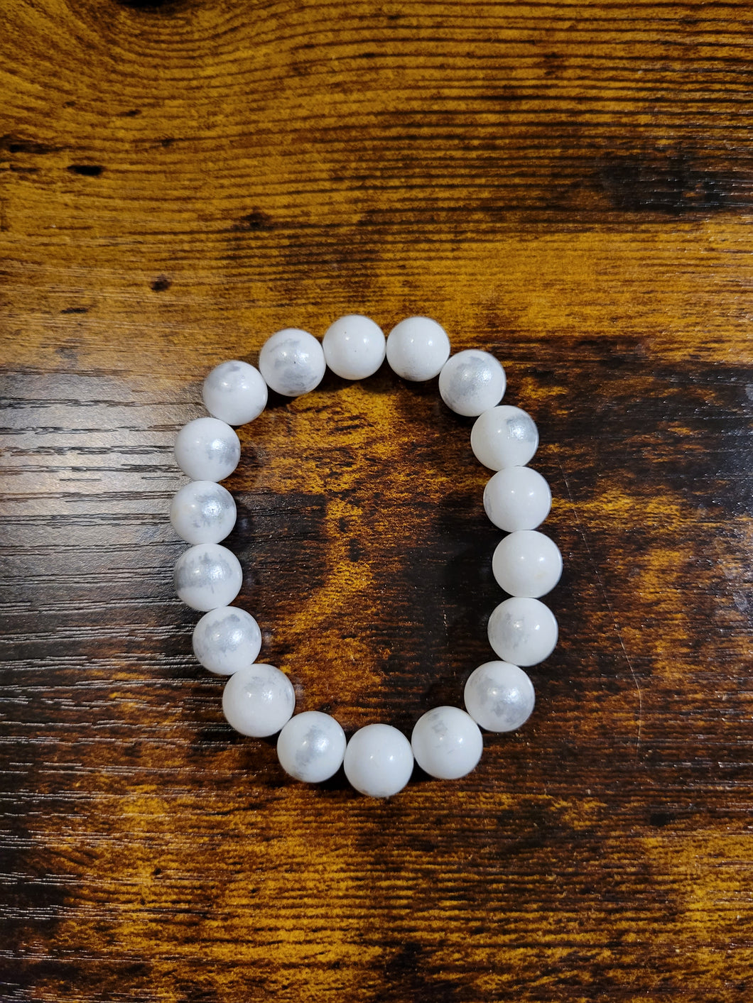 White Hot (Silver or Gold) - Beaded Bracelet