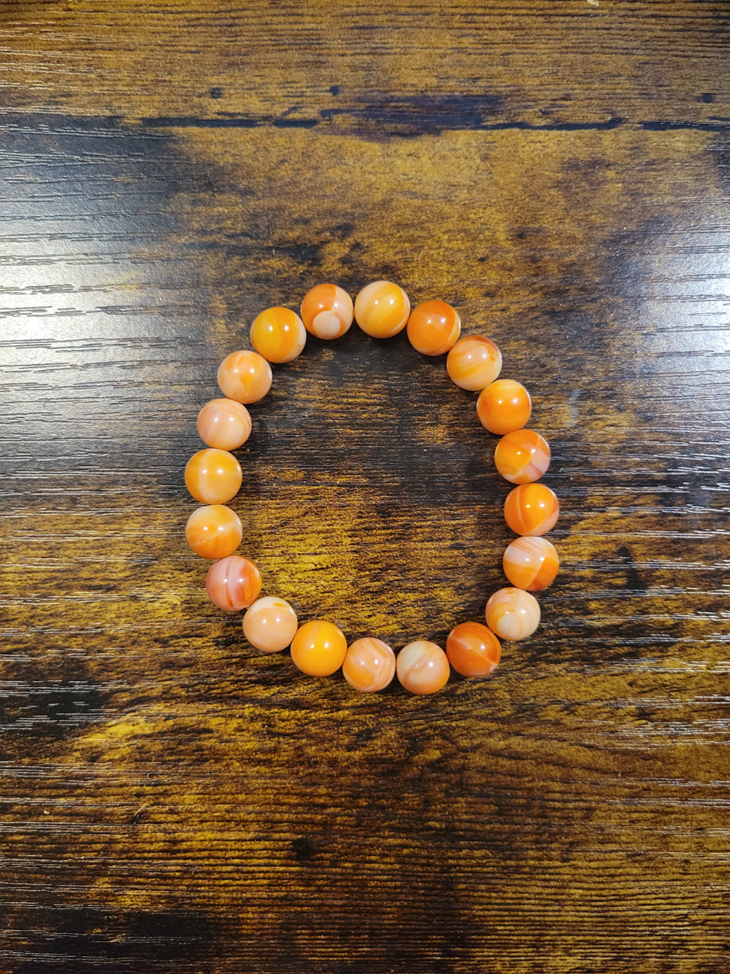 Pumpkin  - Beaded Bracelet