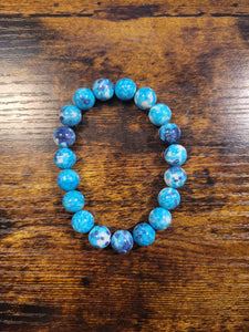 Bluesy Jade - Beaded Bracelet