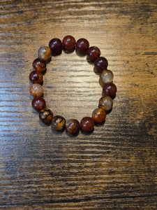 Brown Agate - Beaded Bracelet