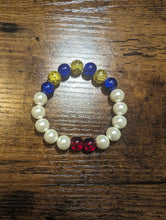 Load image into Gallery viewer, 10 Pearls &amp; 2 Rubies - Beaded Bracelet
