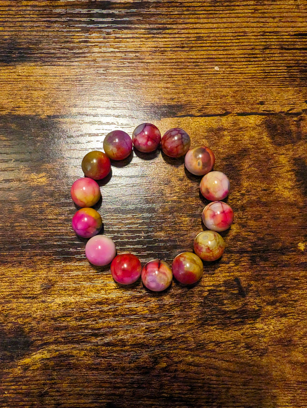 Pink Sands (14mm) - Beaded Bracelet