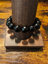 Load image into Gallery viewer, Black Jade (14mm faceted) - Beaded Bracelet
