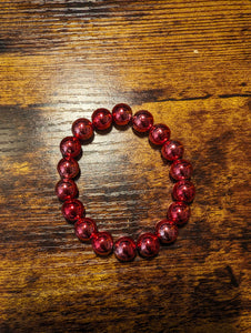 Ombre Red Hematite - Beaded Bracelet