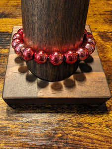 Ombre Red Hematite - Beaded Bracelet