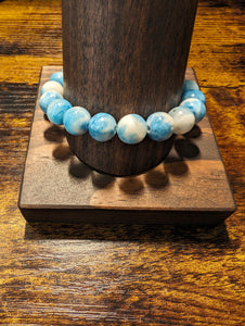 Blue Skies (Persian Jade) - Beaded Bracelet