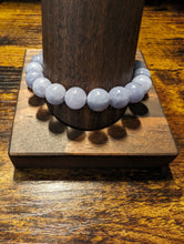 Load image into Gallery viewer, Steel Blue Gray Jade - Beaded Bracelet
