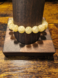 Gold Silk Jade - Beaded Bracelet