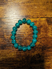 Load image into Gallery viewer, Teal Green Sparkler - Beaded Bracelet
