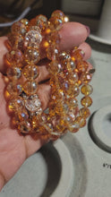 Load and play video in Gallery viewer, Faceted Champagne - Beaded Bracelet Set
