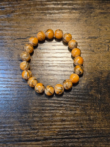 Pumpkin Spice - Beaded Bracelet