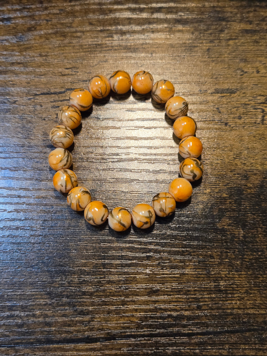 Pumpkin Spice - Beaded Bracelet