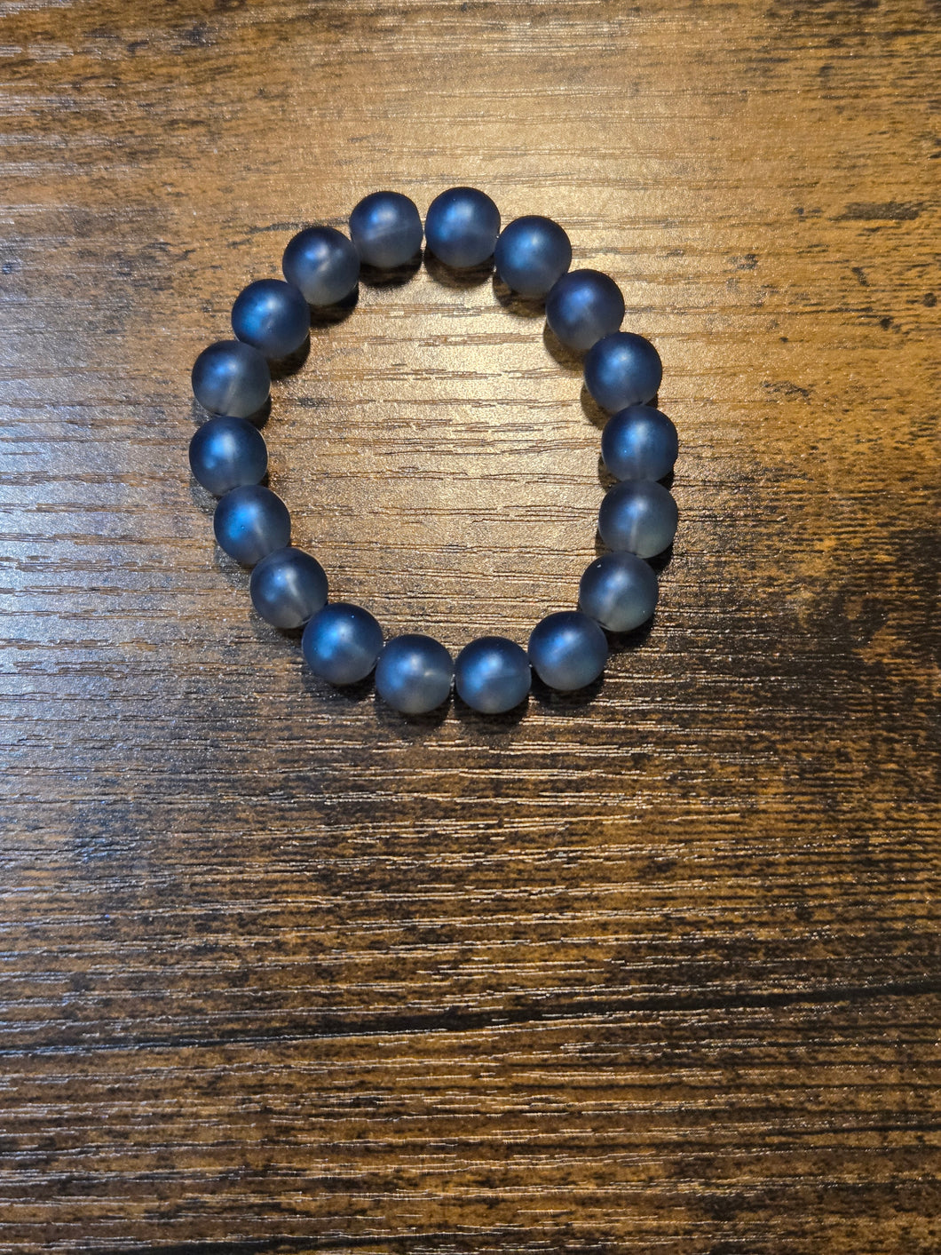 Matte Twinkle - Blue - Beaded Bracelet