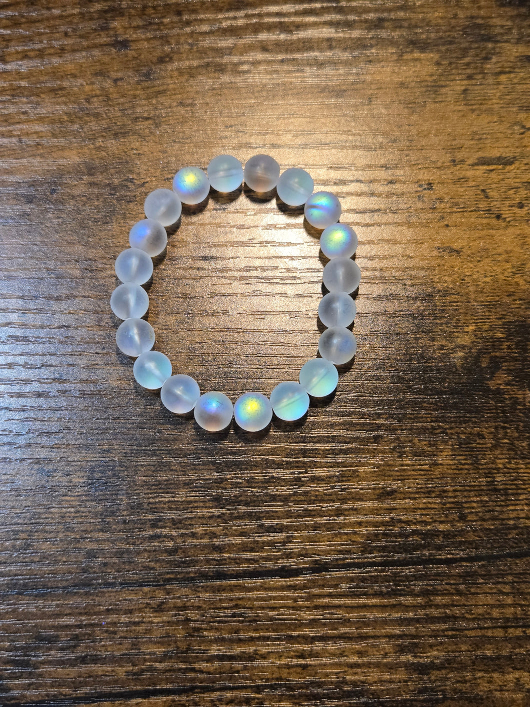 Matte Twinkle - Clear - Beaded Bracelet