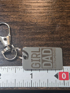 Father Keychain (two options) - Charm Keychain