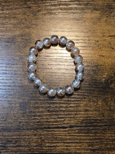 Clear Rose Gold Sparkler - Beaded Bracelet