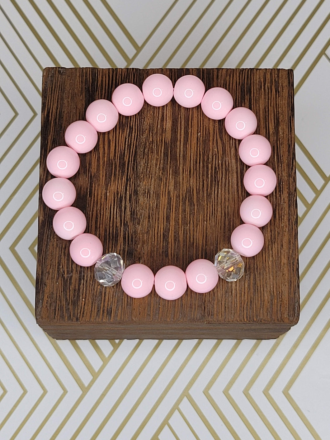 Bubble Gum Pink - Beaded Bracelet