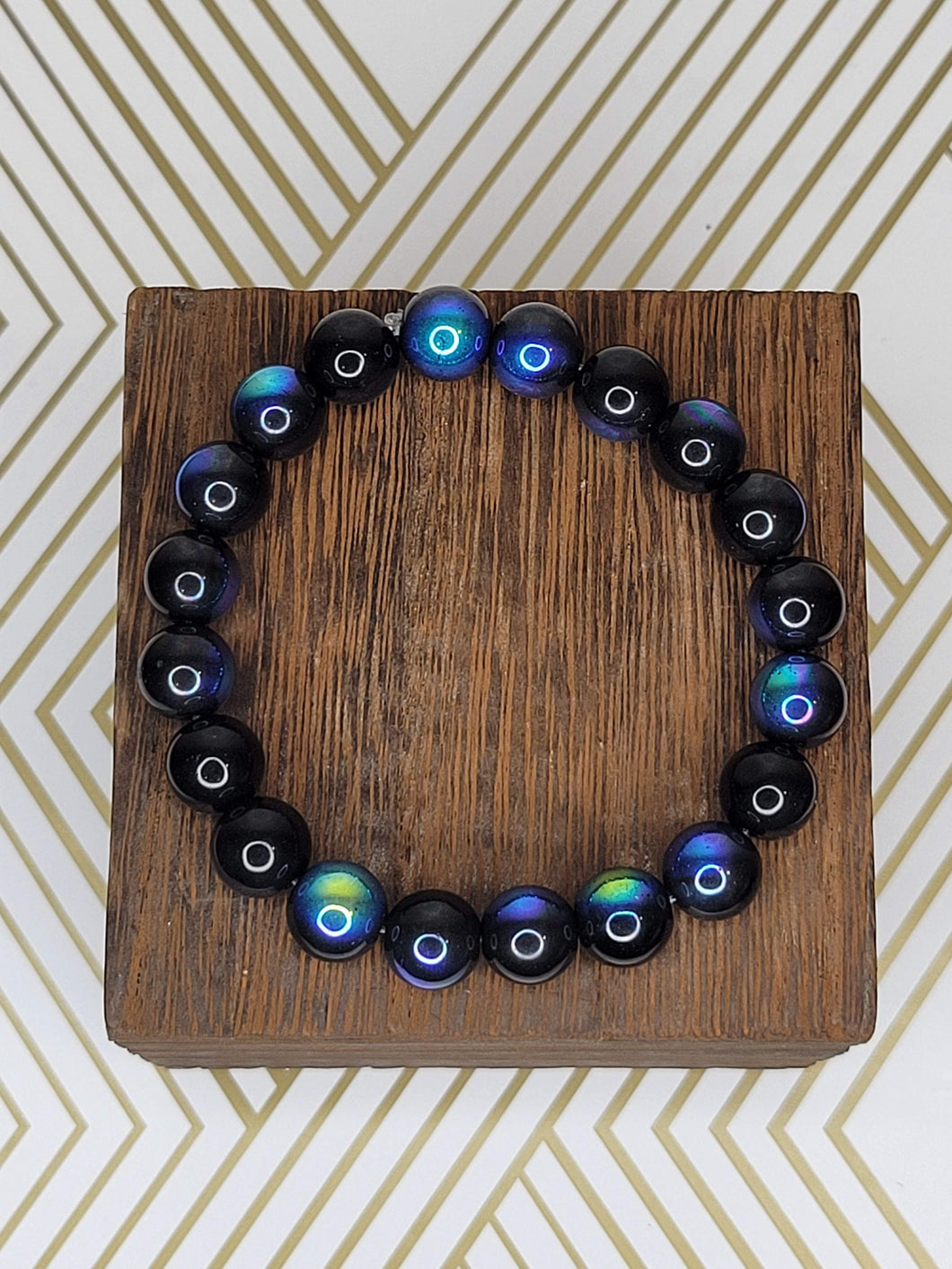 Black Galaxy - Beaded Bracelet