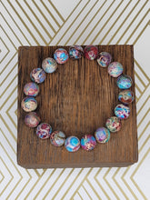 Load image into Gallery viewer, Canvas (Blue or Brown) - Beaded Bracelet
