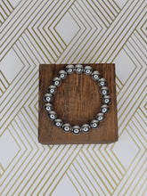 Load image into Gallery viewer, Dark Silver Hematite - Beaded Bracelet
