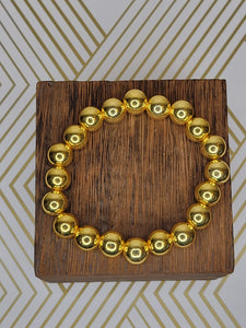 Gold Hematite - Beaded Bracelet