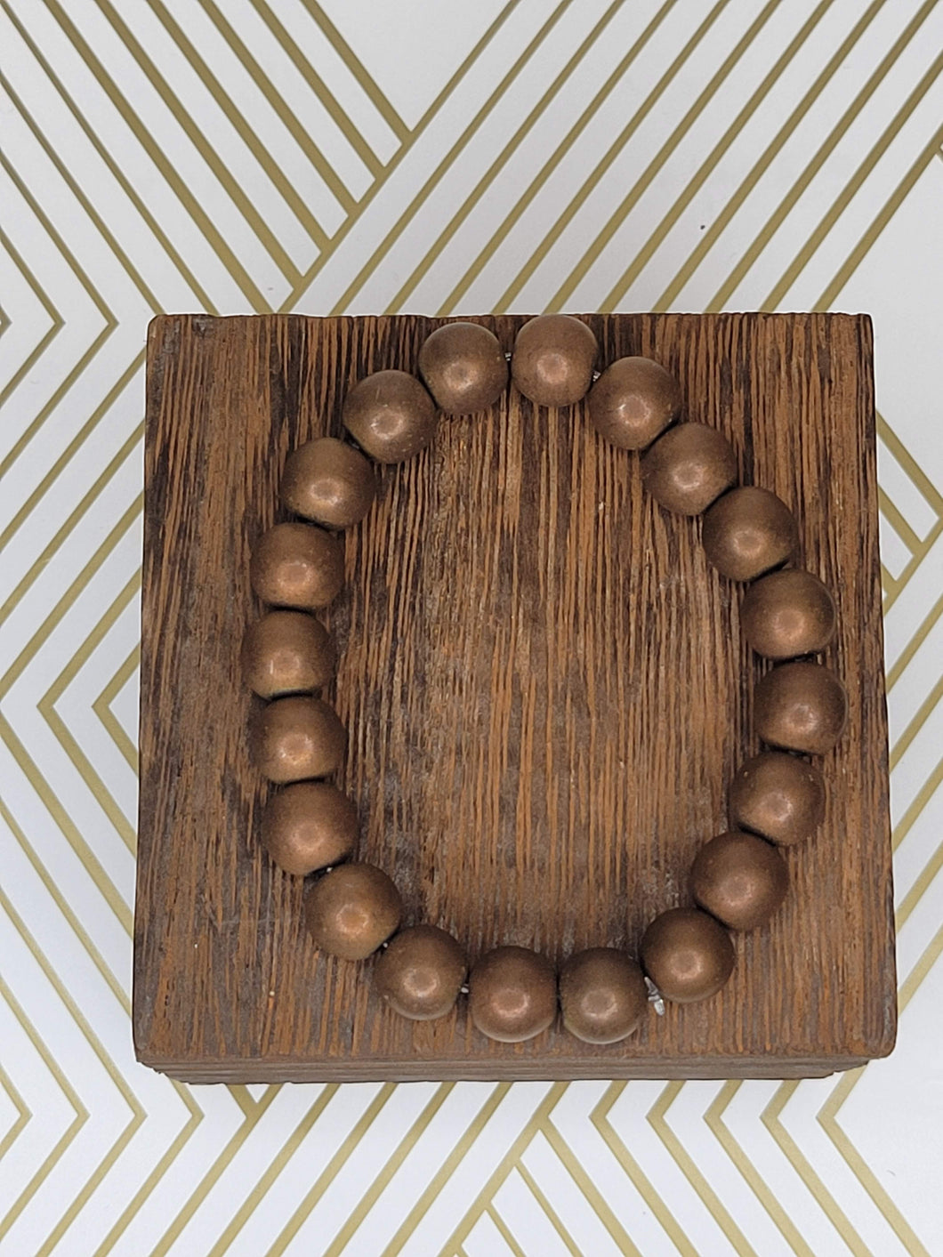 Matte Bronze Hematite - Beaded Bracelet